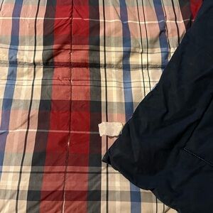 Pottery Barn Teen Plaid Comforter in Red and Blue
